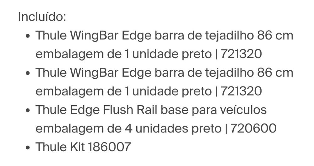 Barras Thule wingabar edge black BMW