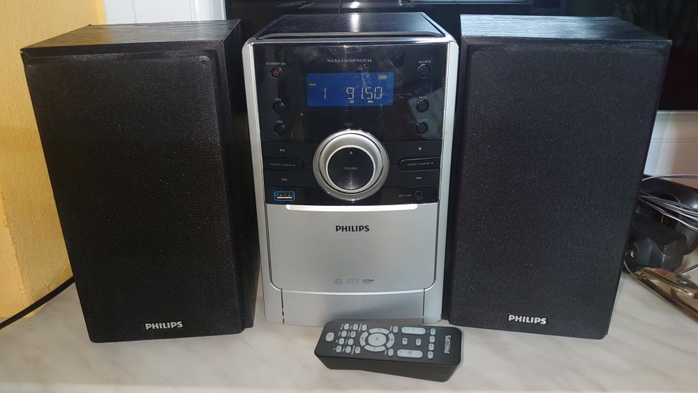 Micro mini wieża PHILIPS MCM166/12 MCM 166 12. CD,USB, MP3, RADIO PILO