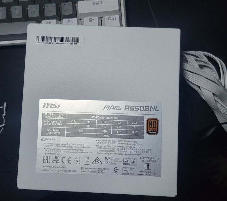 Блок живлення MSI  MAG 650w