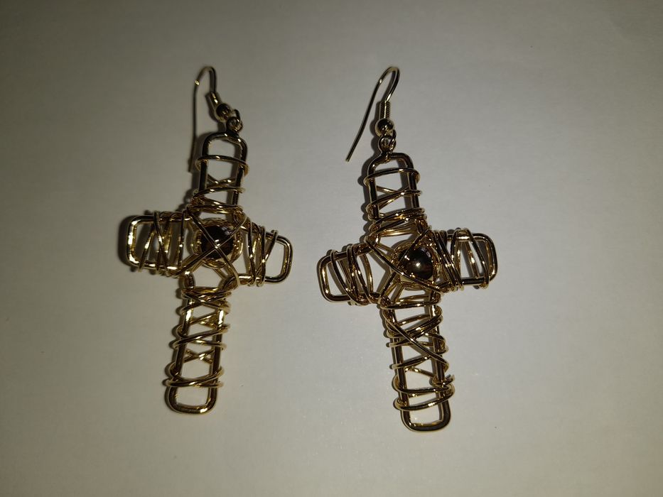 Brincos banhados a ouro