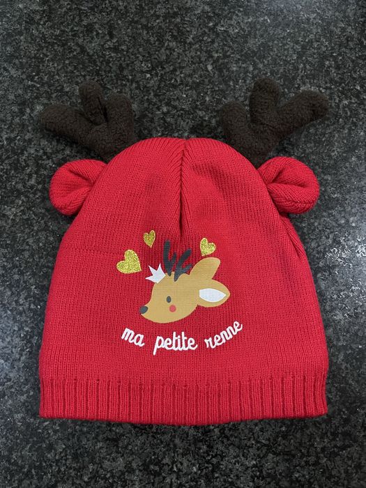 Gorro bebê rena Natal