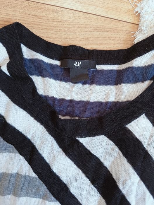 Sweter w paski tunika