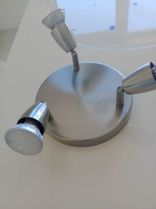 Conjunto candeeiros inox