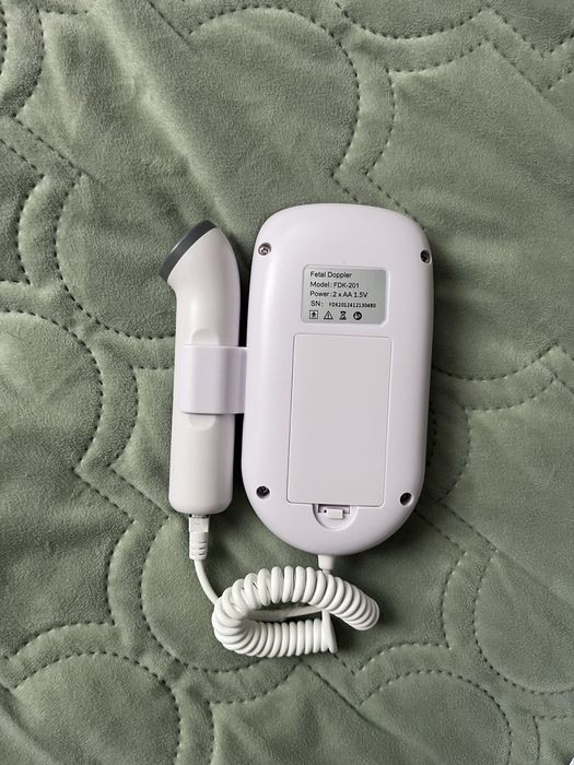 Detektor tętna płodu i gel, doppler