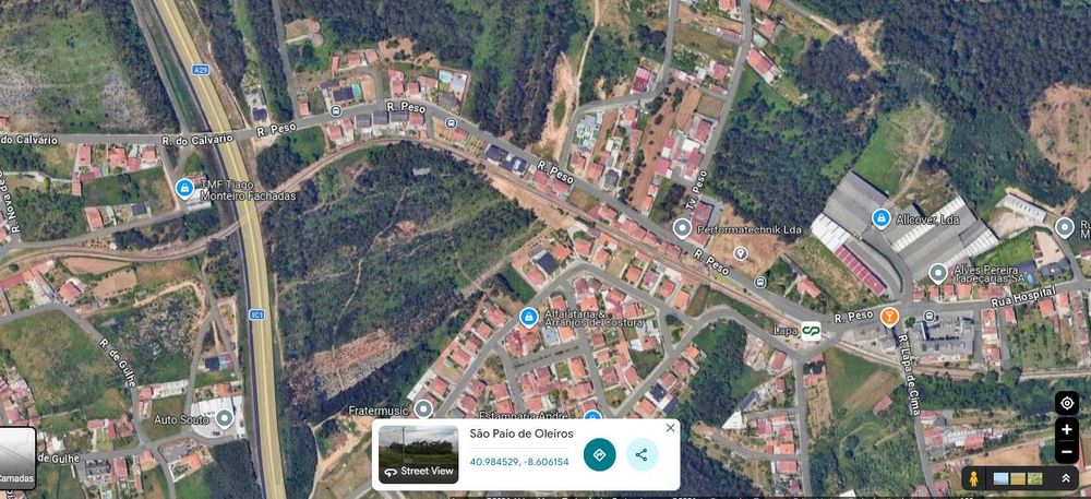 Terreno na Rua Peso para investimento em São Paio de Oleiros, concelho de Santa Maria da Feira.