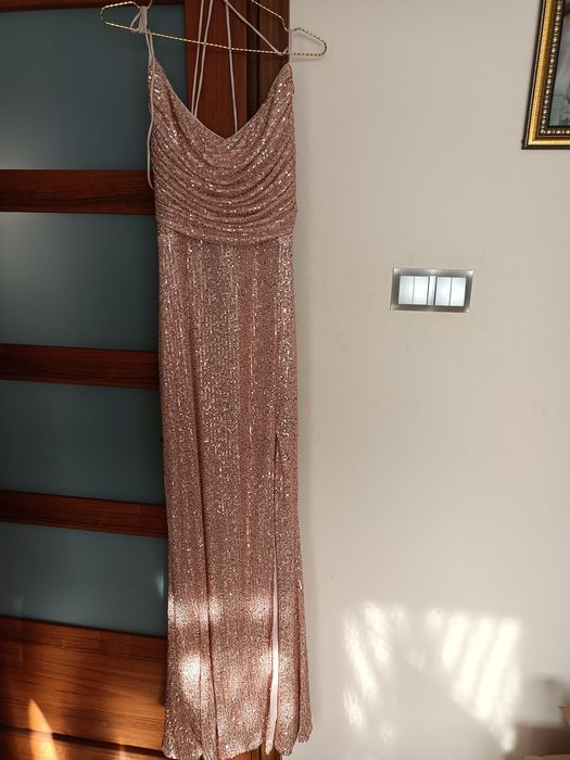 Suknia sukienka cekinowa wesele