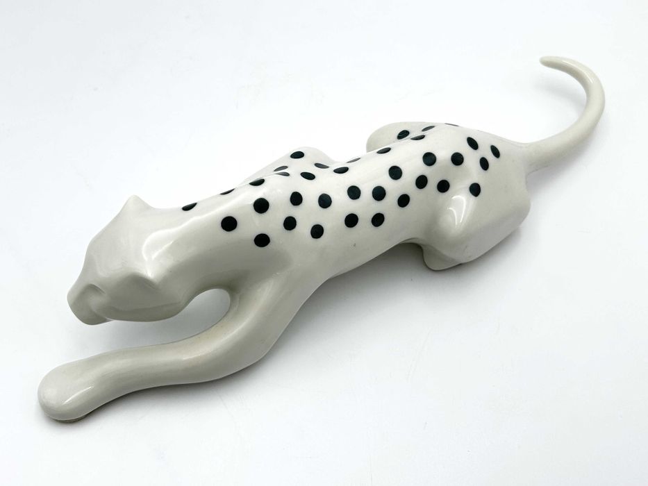 Figurka ceramiczna: „Pantera" Sgrafo Modern ,Peter Müller,  lata 60