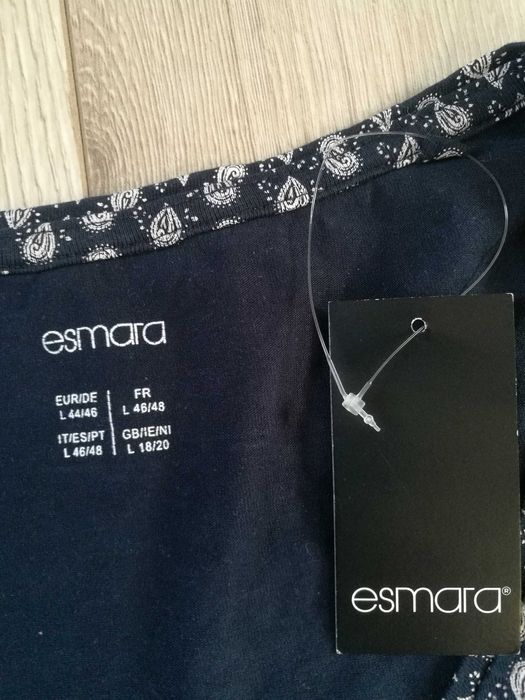 Nowa bawełniana bluzka długi rękaw ESMARA 42/44