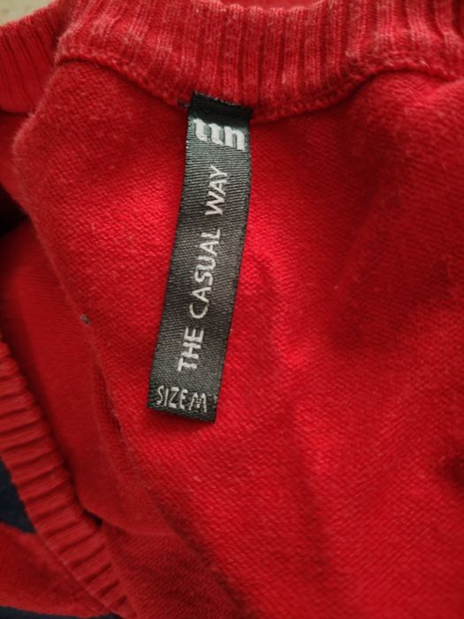 Sweter męski czerwony