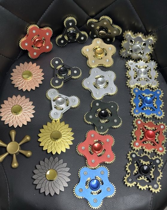 3D SPINNERS, Спинери LED, RGB, MIX METALL, Новые и высокого качества