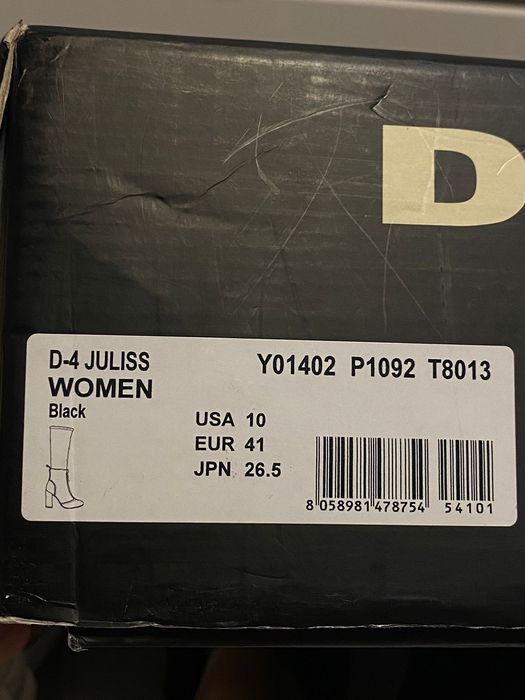 Diesel сапоги женские 41 размер