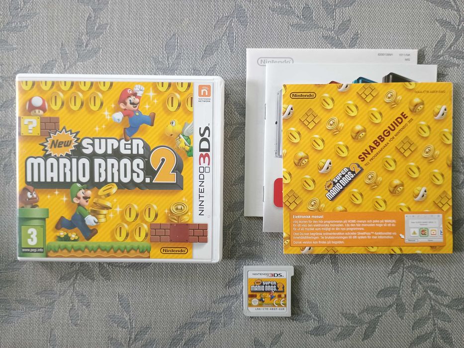 New Super Mario Bros: 2 Nintendo 3DS okladka dunkska gra po angielsku