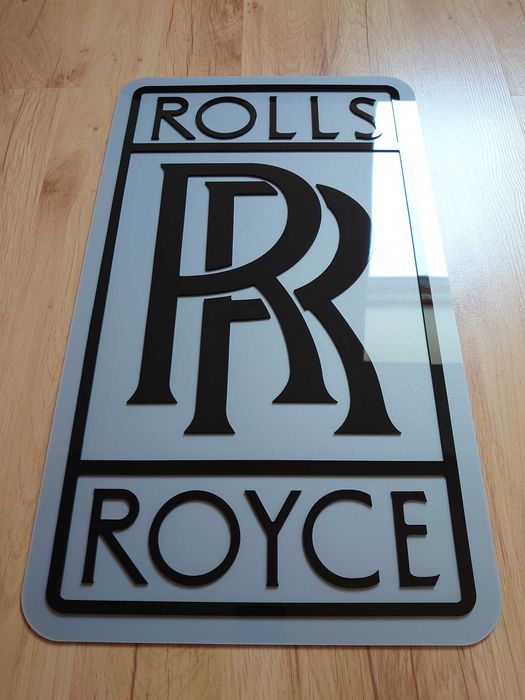 Rolls Royce logo na ścianę idealny na prezent dla męża chłopaka