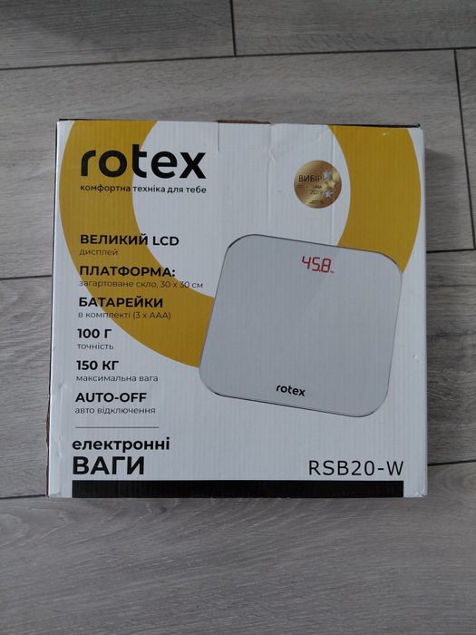Ваги напольні електронні rotex RSB20-W