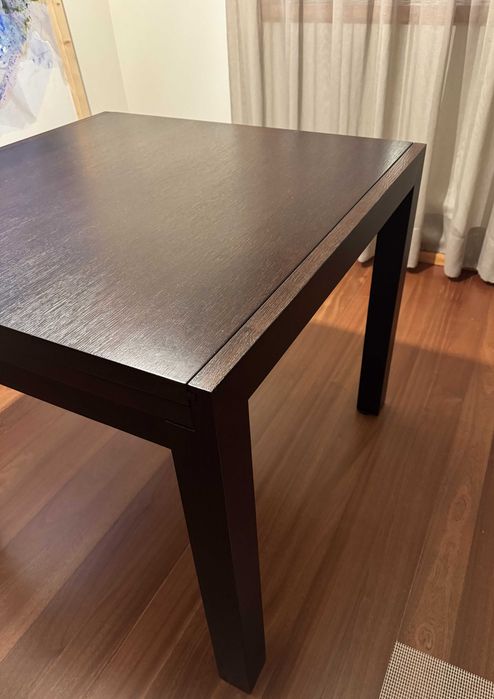 mesa de madeira 90X90 extensivel