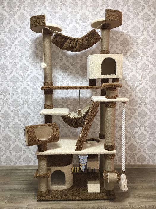 Игровые комплексы, домики, когтеточки для кошек/котов