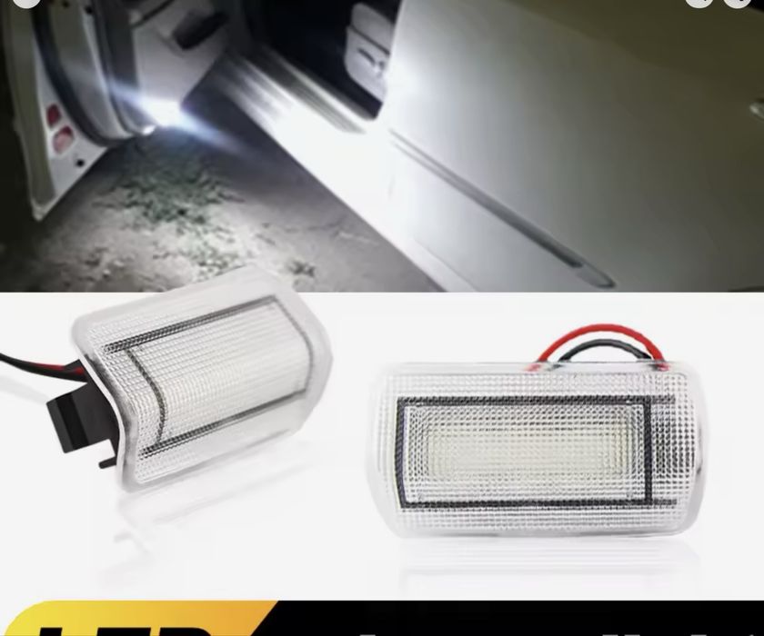 LED-лампи підсвічування дверей Toyota Camry Sienna Avalon Tundra Venza Highlander 4Runner Land Cruiser освітлення мото