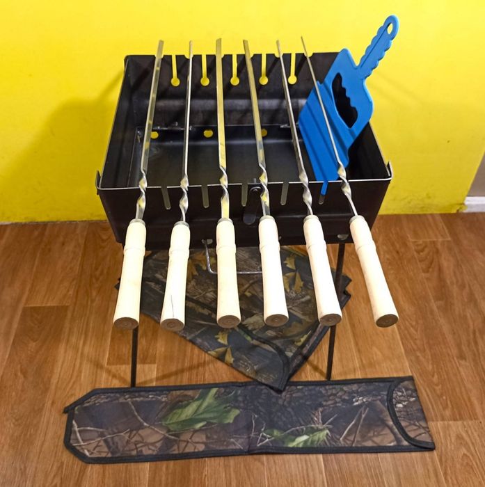 Мангал розкладний / Шампури / Комплекти у чохлах / Мангалы с шампурами