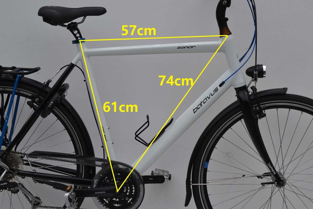 Lekki biały rower trekkingowy * Batavus Zonar * koła 28'' 61cm