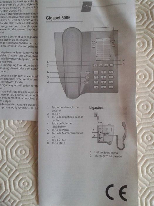 TELEFONE de mesa novo,Gigaset p.rede fixa, c.presente