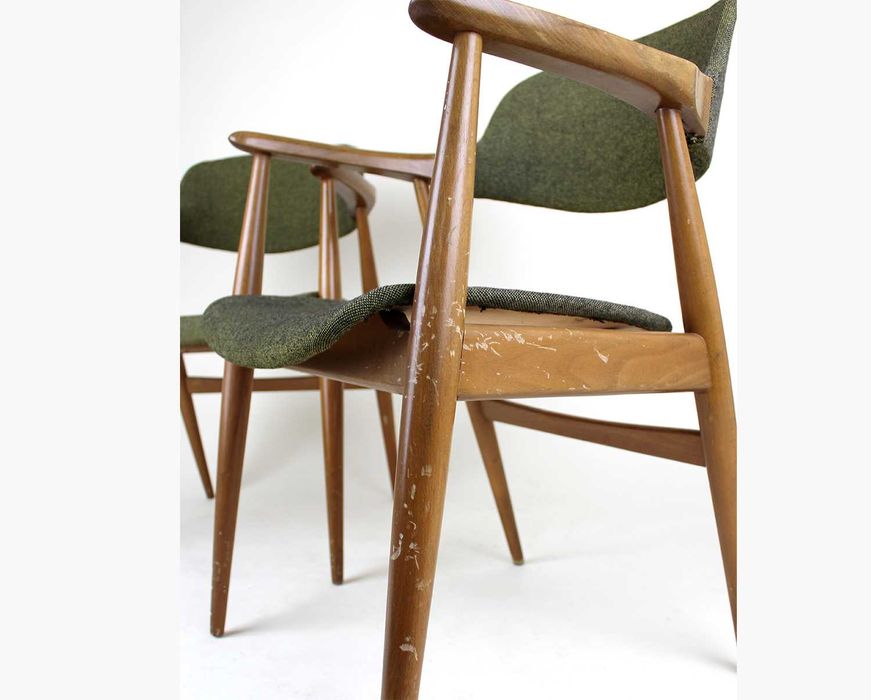 1xKrzesło gabinetowe Casala Niemcy lata 60. Mid-Century modern vintage