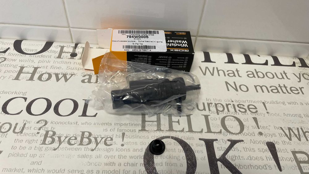 Bomba de água do lava-vidros  RIDEX 794W0005 NOVO