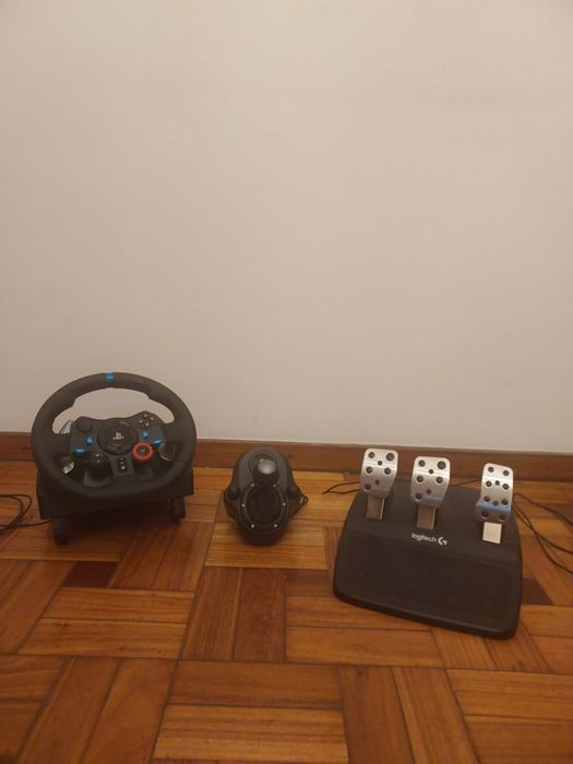 Logitech G29 Volante + Pedais + Shifter – Como Novo