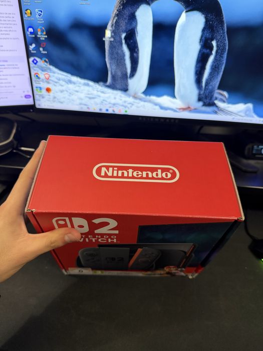 Nintendo Switch 2 (Nova) + Mario Kart World + Bolsa de Transporte