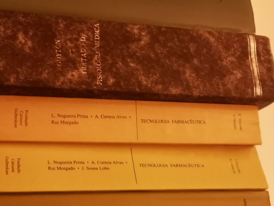 Vendo livros técnicos química, dermatologia, fisiologia, farmácia...