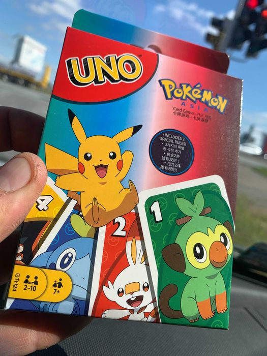 Gra Klasyczna Uno Pokemon Pikachu Karty do gry Gra Planszowa nie flip