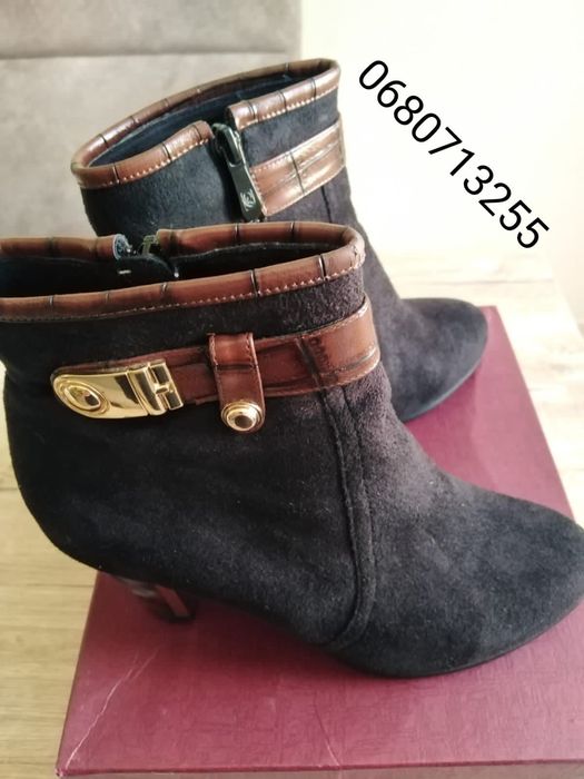 Ботинки женские замшевые