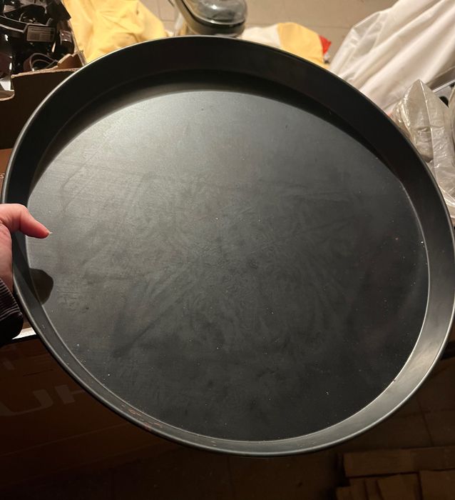 Blacha do pizzy NOWA, ze stali,  3 rozmiary 24, 32, 45 cm, chwytak radełko