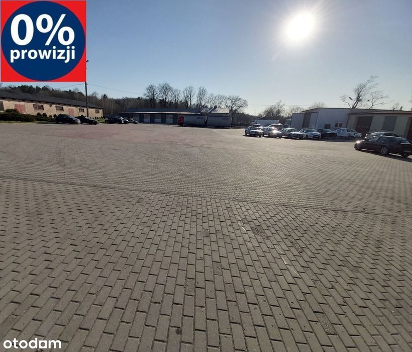 500-3.000m2 utwardzony strzeżony Baza tir Parking Magazyn Social