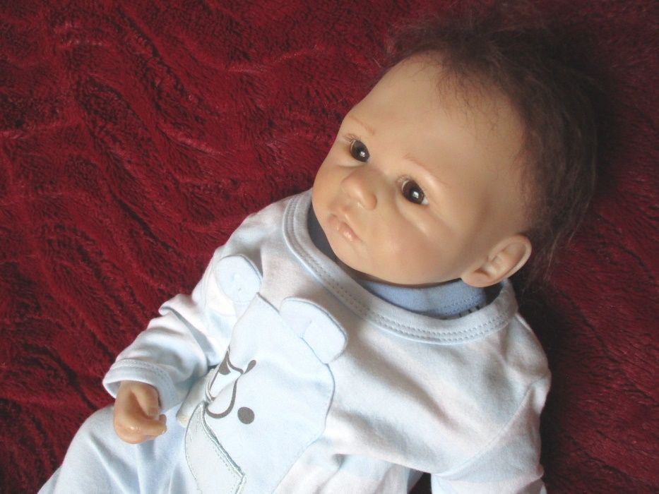 Lindo Bebe Reborn Real com cabelo MoHair