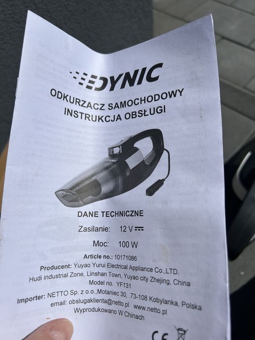 Odkurzacz samochodowy