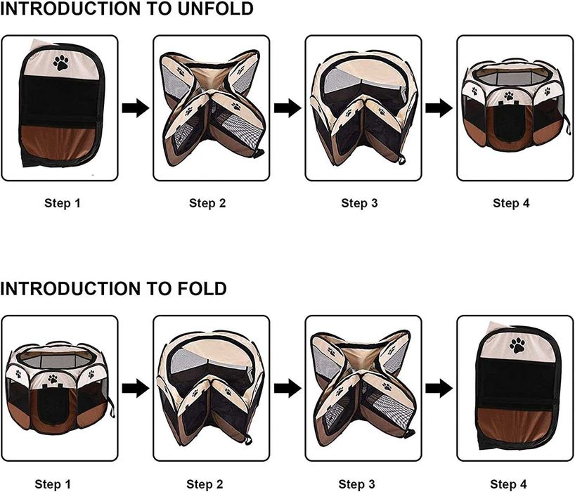 Parque de jogos para cães ou gatos, portátil