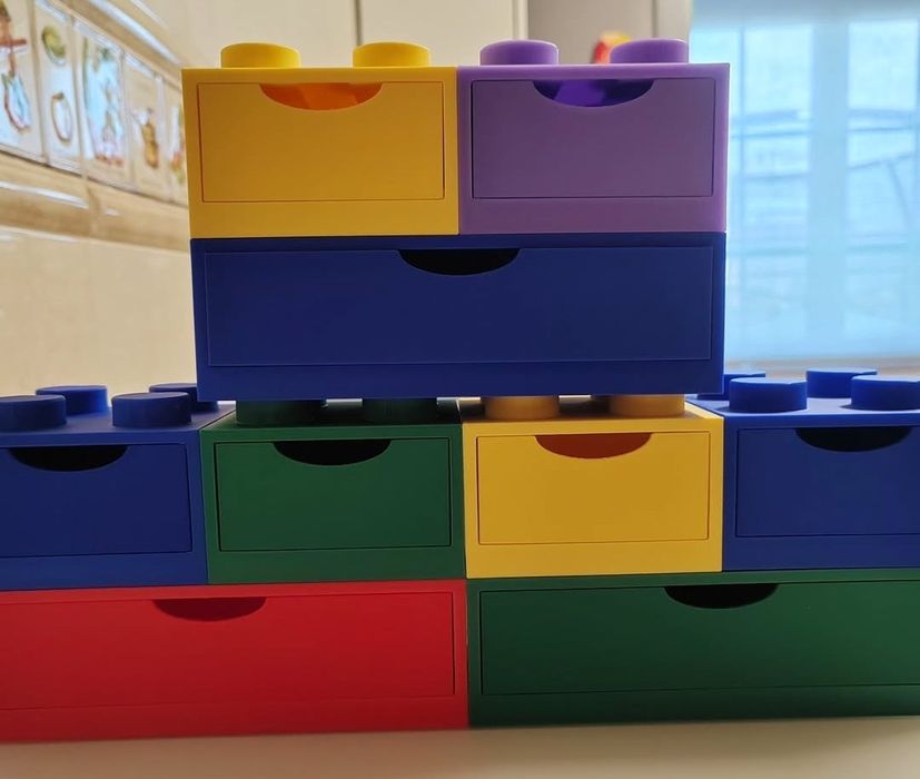 Caixas Lego para organização 3D