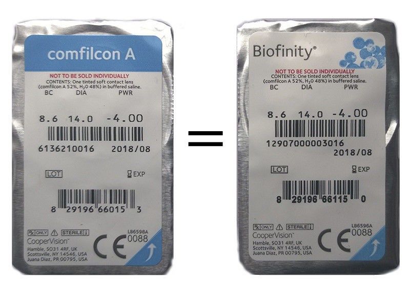 Контактні лінзи Biofinity Comfilcon A Cooper Vision