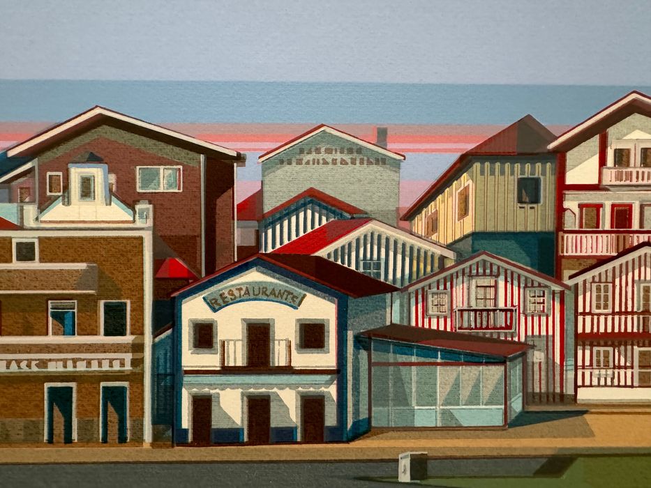 Serigrafia do artista Ernani Oliveira - Costa Nova