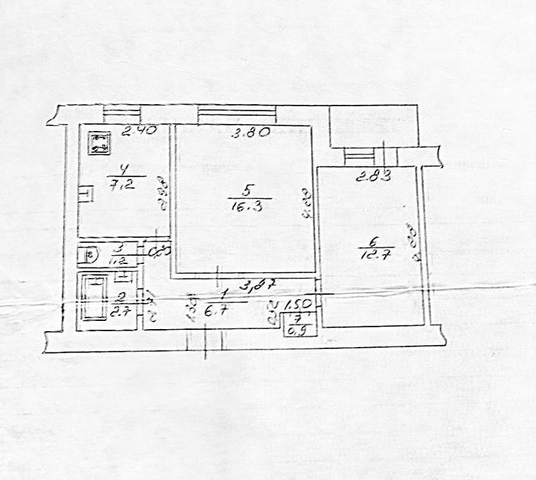 Продаж 2-кімнатної квартири біля РАГСу
