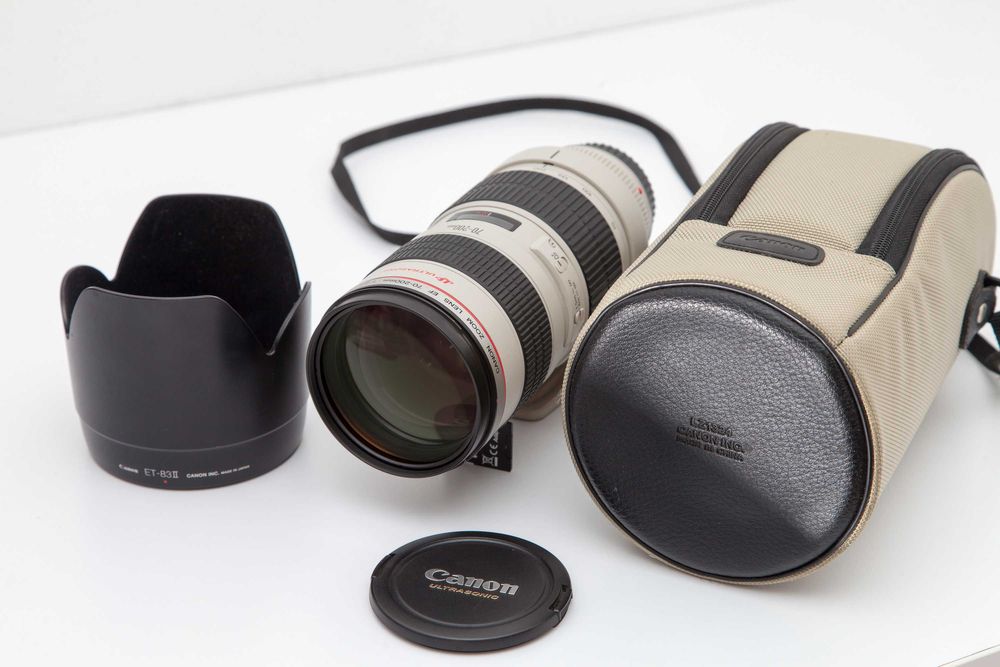 Canon EF 70-200 mm f/2.8 L USM ostry i szybki + filtr