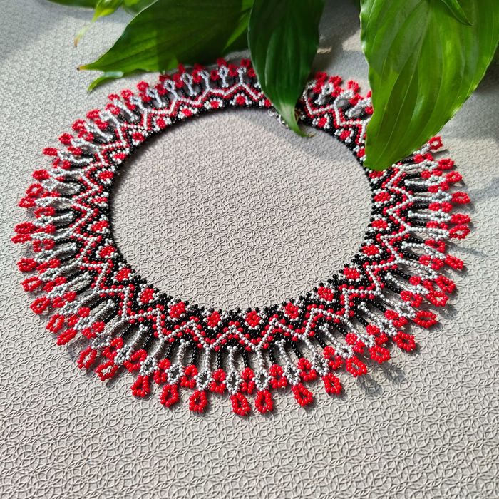 Naszyjnik z koralików Choker Sylianka