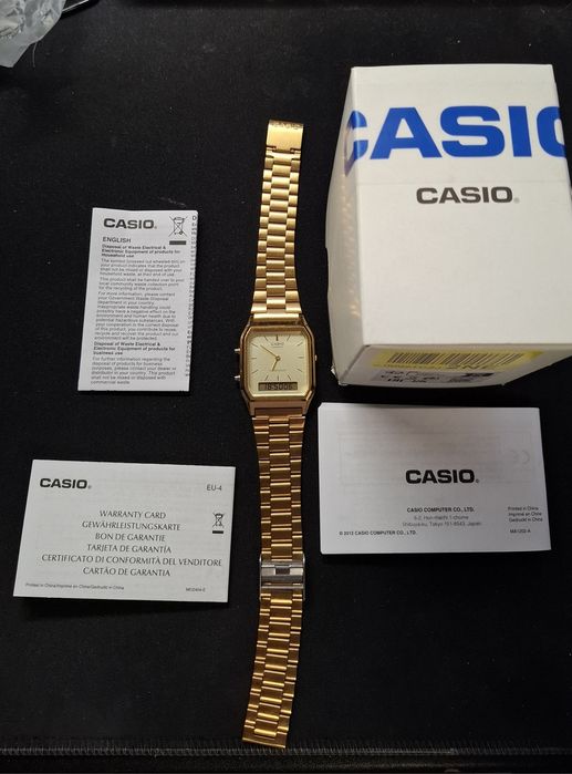 Zegarek Casio AQ-230GA Złoty