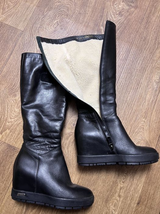 Шкіряні теплі сапожки