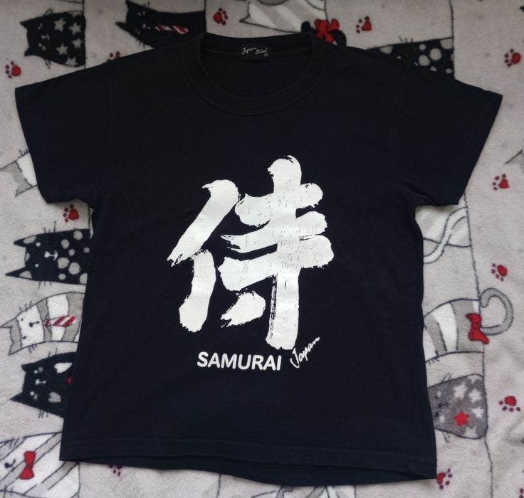 Czarna koszulka t-shirt Samurai r. 128