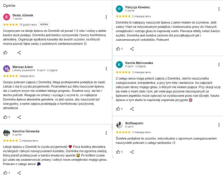 Profesjonalne lekcje śpiewu wokalu emisji głosu
