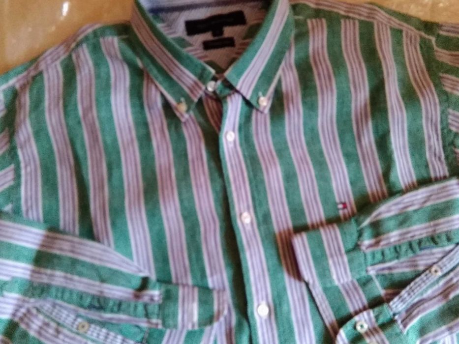 Tommy Hilfiger сорочка льон чоловіча