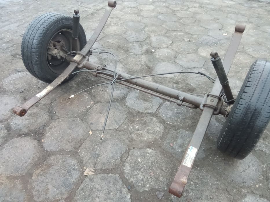 Oś belka Tylna 16" Przyczepka Sam resory Master II 98-10r