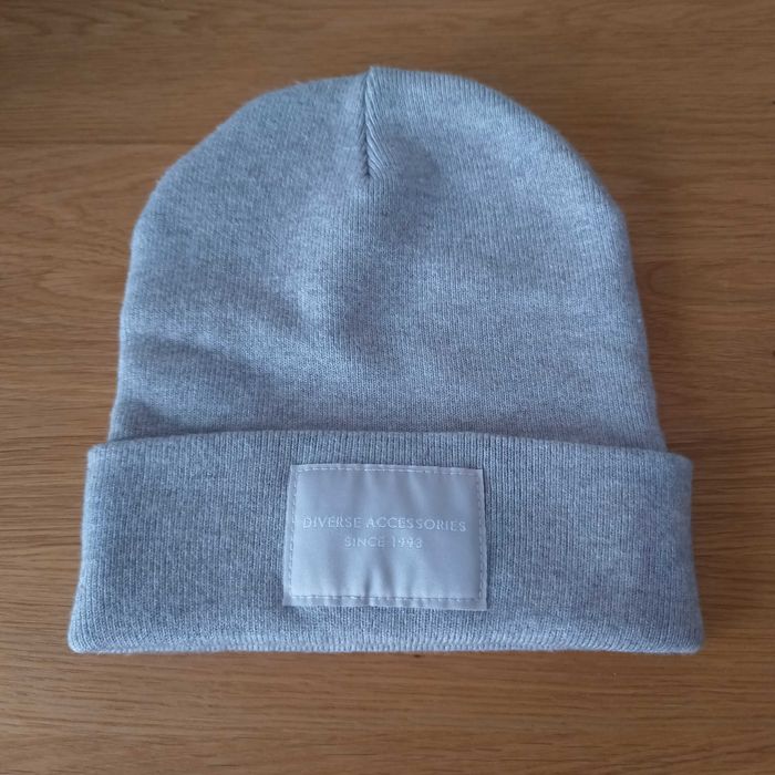 Czapka damska Diverse szara beanie jesień zima rozmiar uniwersalny
