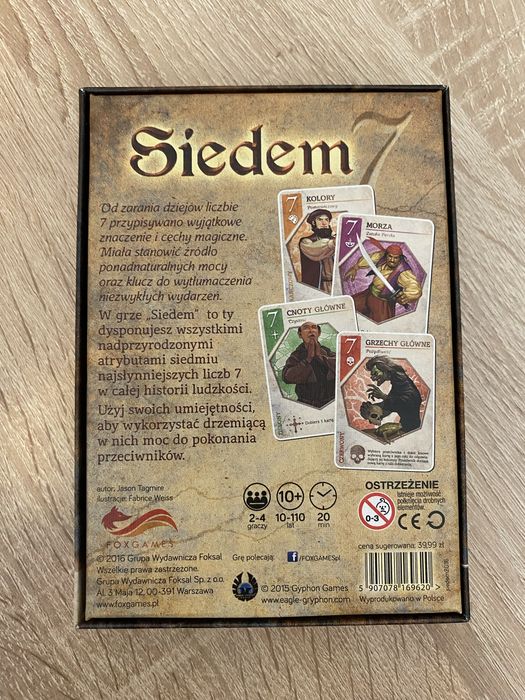 SIEDEM gra planszowa